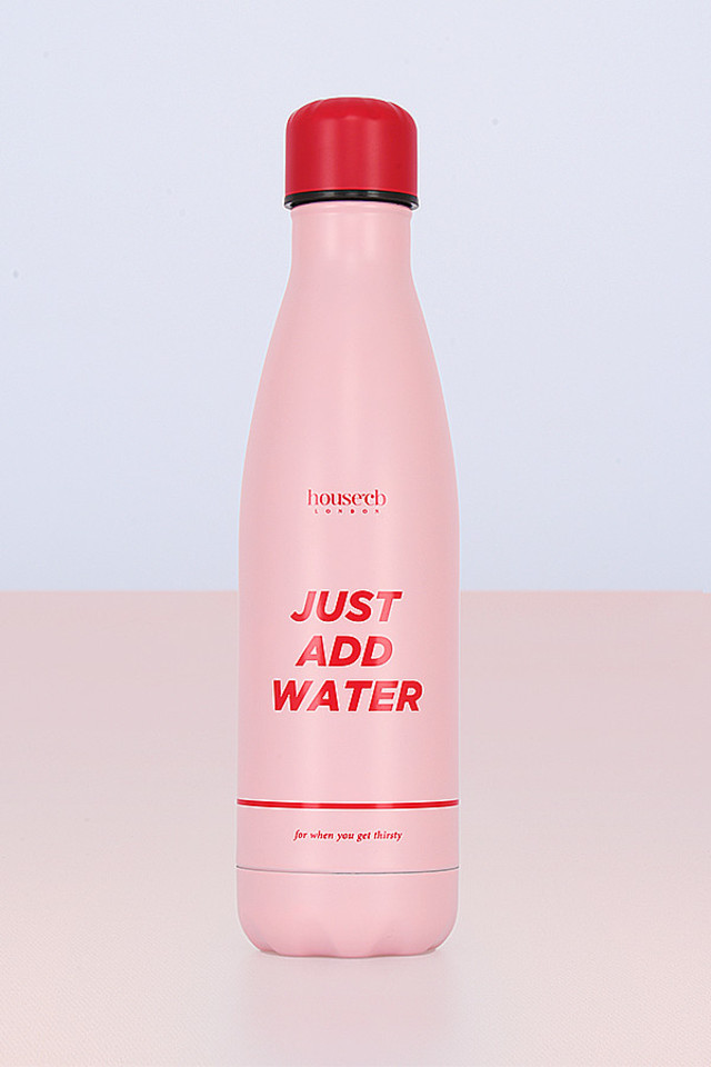 Metal Pink Water Bottle